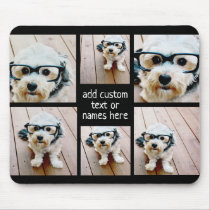 6 Photo Collage - you can change background color Mouse Pad 6 Photo Collage - you can change background color Mouse Pad