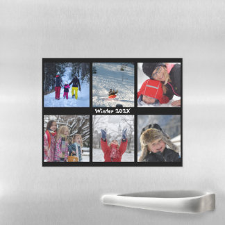 6 Photo Gallery Display Large Collage Magnet Sheet