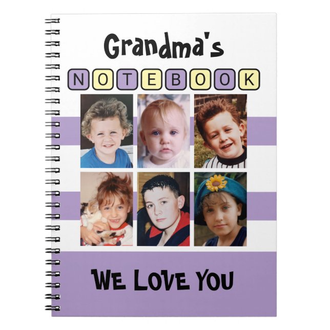6 photo love you purple grandma's notebook (Front)