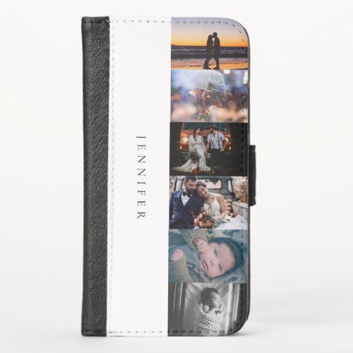 6 Photo Name  Monogram White iPhone X Wallet Case