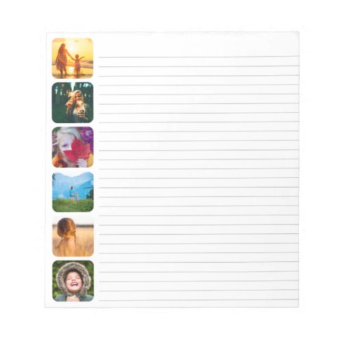 6 Photo Notepad Template Lined Notepad