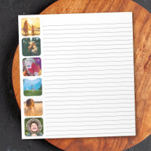 6 Photo Notepad Template Lined Notepad