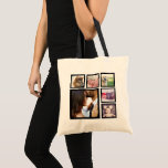 6 Photo Personalized Collage Template Tote Bag<br><div class="desc">6 Photo Personalized Collage Template tote bag from Ricaso</div>