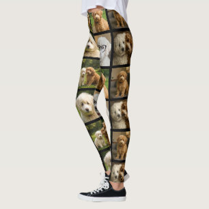 6 Photo Template Custom Personalized Collage Leggings