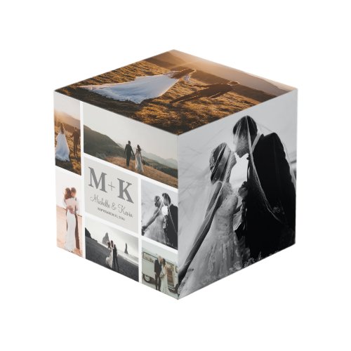 6 Photo Wedding Collage Newlyweds Keepsake