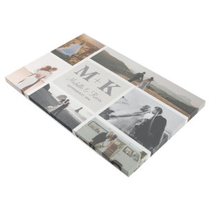 6 Photo Wedding Collage Newlyweds Keepsake Gallery Wrap