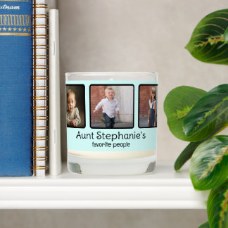 6 Photograph Favorite People Template Scented Candle