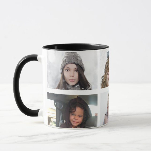 6 Photos Photo Personalized Pictures Mug (Left)