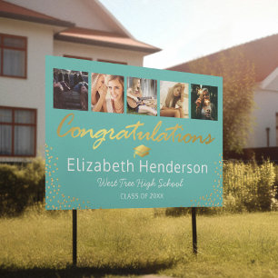 6 Picture Congratulations Graduation Sign