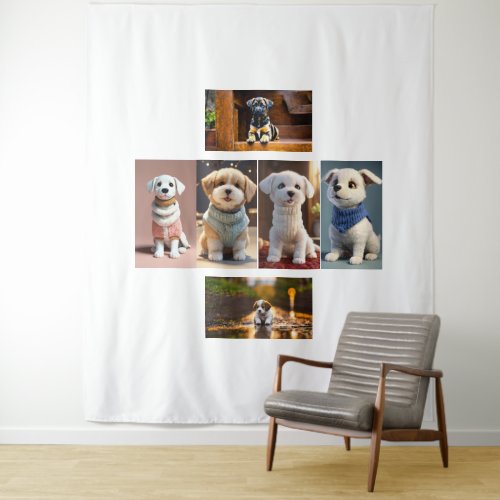 6 puppy tapestry