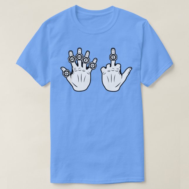 6 Rings Pitt Yellow T-Shirt (Design Front)
