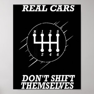 6 Speed Manual Transmission Shift Pattern  Poster