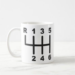 6 Speed Shift Gate Coffee Mug