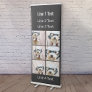6 Square Photo Collage with Custom Text Retractable Banner