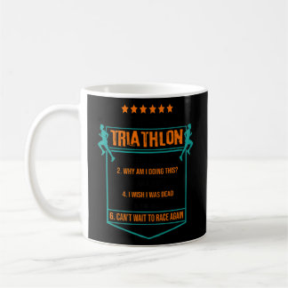 6 Stages Of Triathlon Runner Swimmer Cycle Triathl Coffee Mug