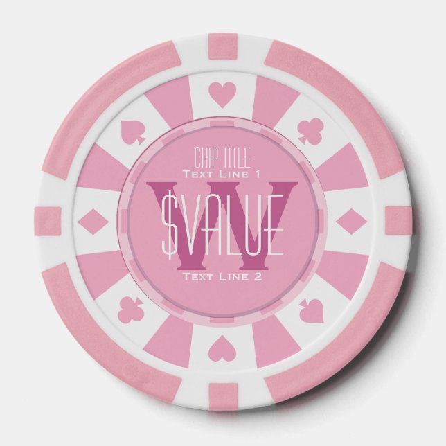 6 Ways to Personalize Your Classic Poker Chip (Front)