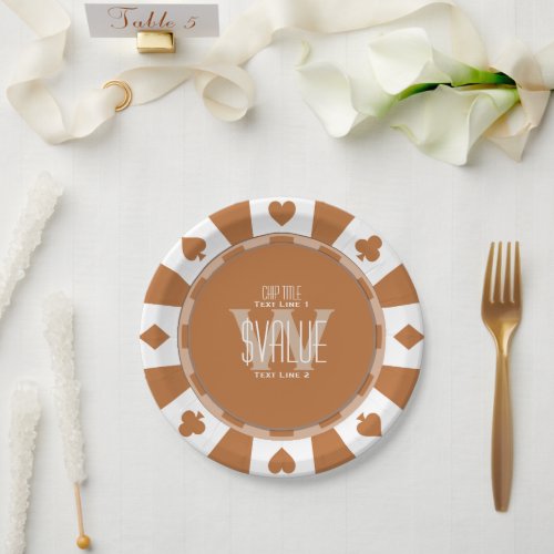 6 Ways to Personalize Your Classic Poker Chip Paper Plates
