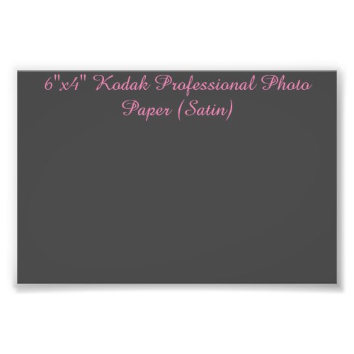 6x4 Kodak Professional Photo Paper Satin
