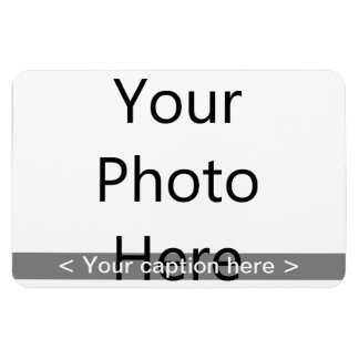 6"x4" Landscape Photo Magnet (White Text)
