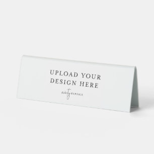 6" x 2" Plastic Name Plate Table Tent