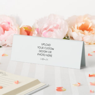 6" x 2" Plastic Name Plate Table Tent