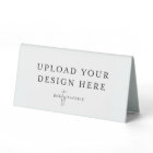 6" x 3" Small Plastic Table Tent Sign