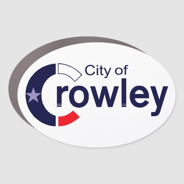 6" x 4" Oval Car Magnet (Front)