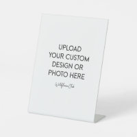 6" x 8" Plastic Pedestal Stand Sign
