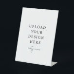 6" x 8" Plastic Pedestal Stand Sign<br><div class="desc">Customize your design in Templett. After you are done editing,  download your file in a JPG format (don't forget to turn on the bleed option). Upload your design here by clicking on the blue "Personalize" button.</div>