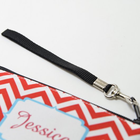 6" x 9" Wristlet Cosmetic Travel Bag w/Gray Zipper (Wristlet)