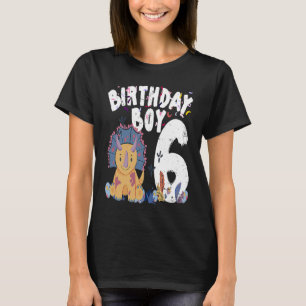 6 year old  Birthday boy dinosaur T-Shirt