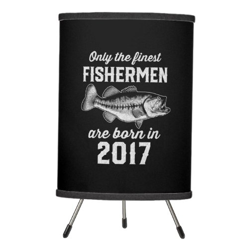 6 Year Old Fisherman Fishing 2017 6th Birthday Tripod Lamp