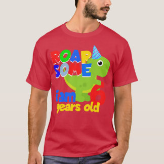 6 years dinosaur children birthday present T-Shirt