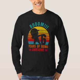 6 Years Of Being Awesome  Dabbing Birthday Boys Co T-Shirt