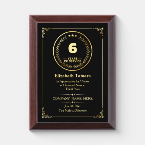 6 Years of Service | Employee Appreciation