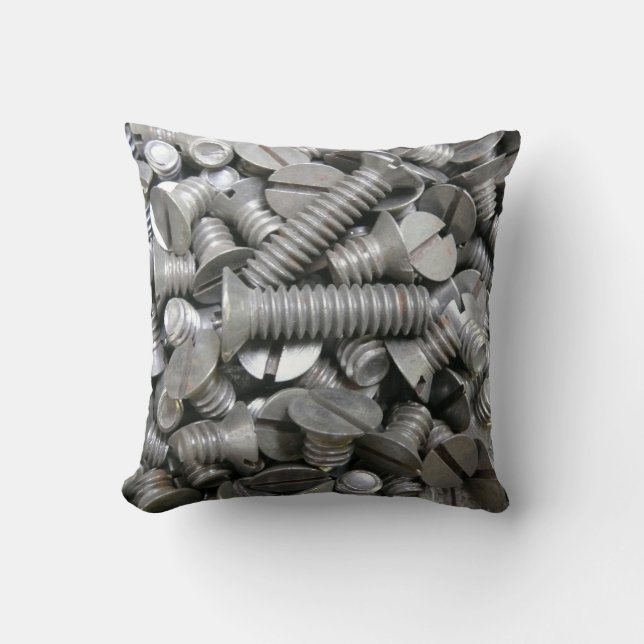 6BA Bolts Throw Pillow (Front)