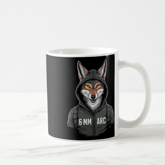 6mm Arc Coyote Shooting Sports Hunting  Coffee Mug (Right)