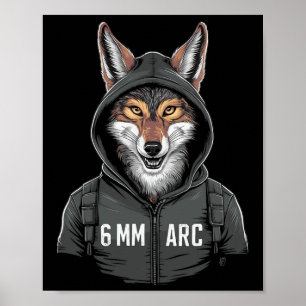 6mm Arc Coyote Shooting Sports Hunting Poster