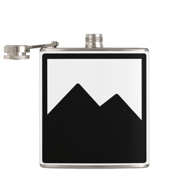 6oz. Vinyl-wrapped Flask Template (Opened)