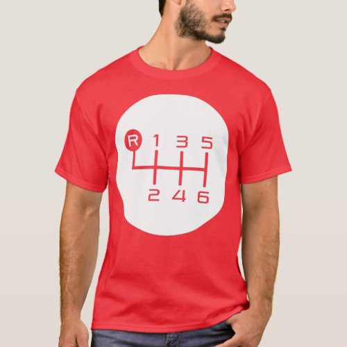6Speed Manual Transmission Shift Pattern T_Shirt
