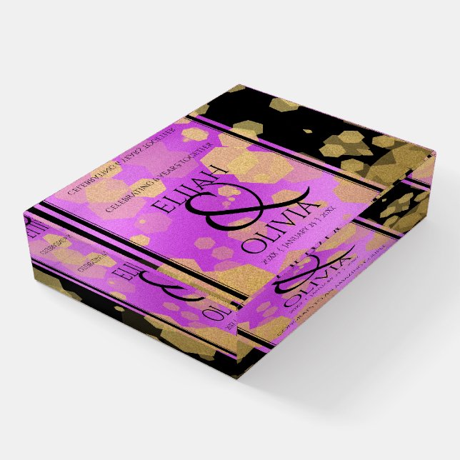 6th 33rd 47th 48th Amethyst Anniversary Paperweight (Angled)