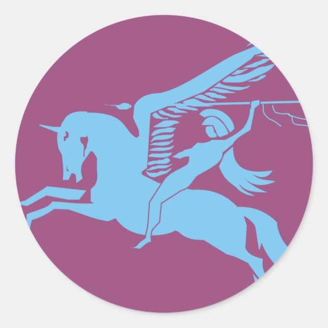 6th Airborne Classic Round Sticker (Front)