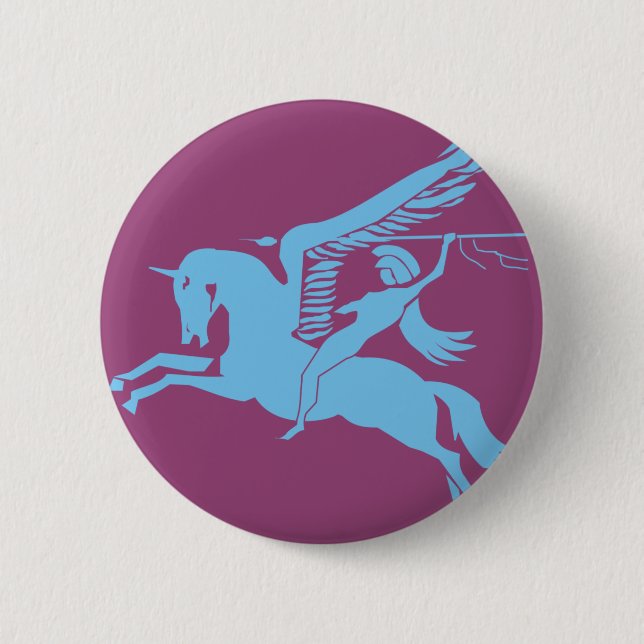 6th Airborne Pinback Button (Front)