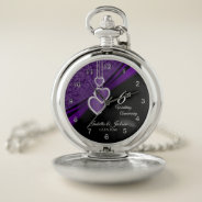 6th Amethyst Wedding Anniversary Design Pocket Watch at Zazzle