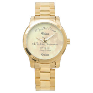 6th Anniversary Wife personalised Watch
