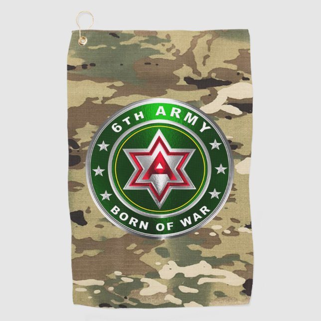 6th ARMY Golf Towel (Front)