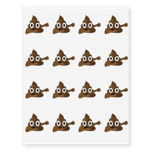 6th Birthday 2011 Emoji Funny for Kids Boy Girls Temporary Tattoos