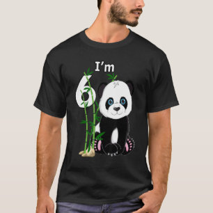 6th Birthday 6 Years Old Party Animal Panda 1 T-Shirt