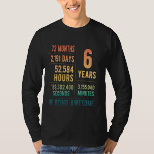6th Birthday Boys & Girls Funny 6 Years Old  1 T-Shirt