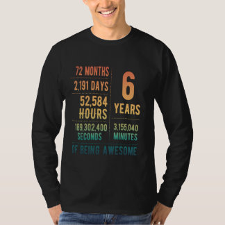6th Birthday Boys & Girls Funny 6 Years Old 1 T-Shirt